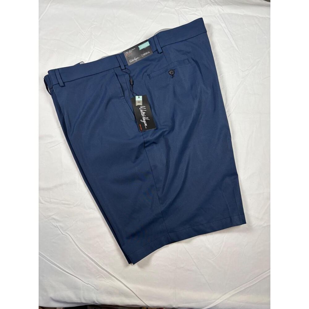 Walter Hagen Perfect 11 Big Tall Mens Golf Shorts Blue Wrinkle Resistant W52 NWT